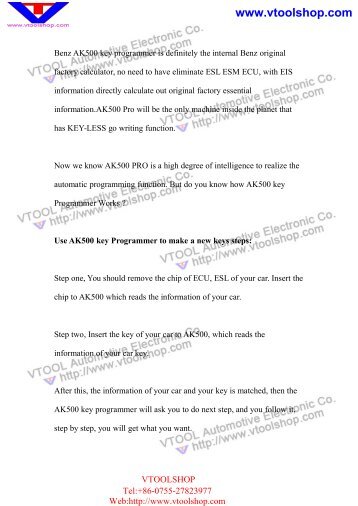 ak300 key programmer manual
